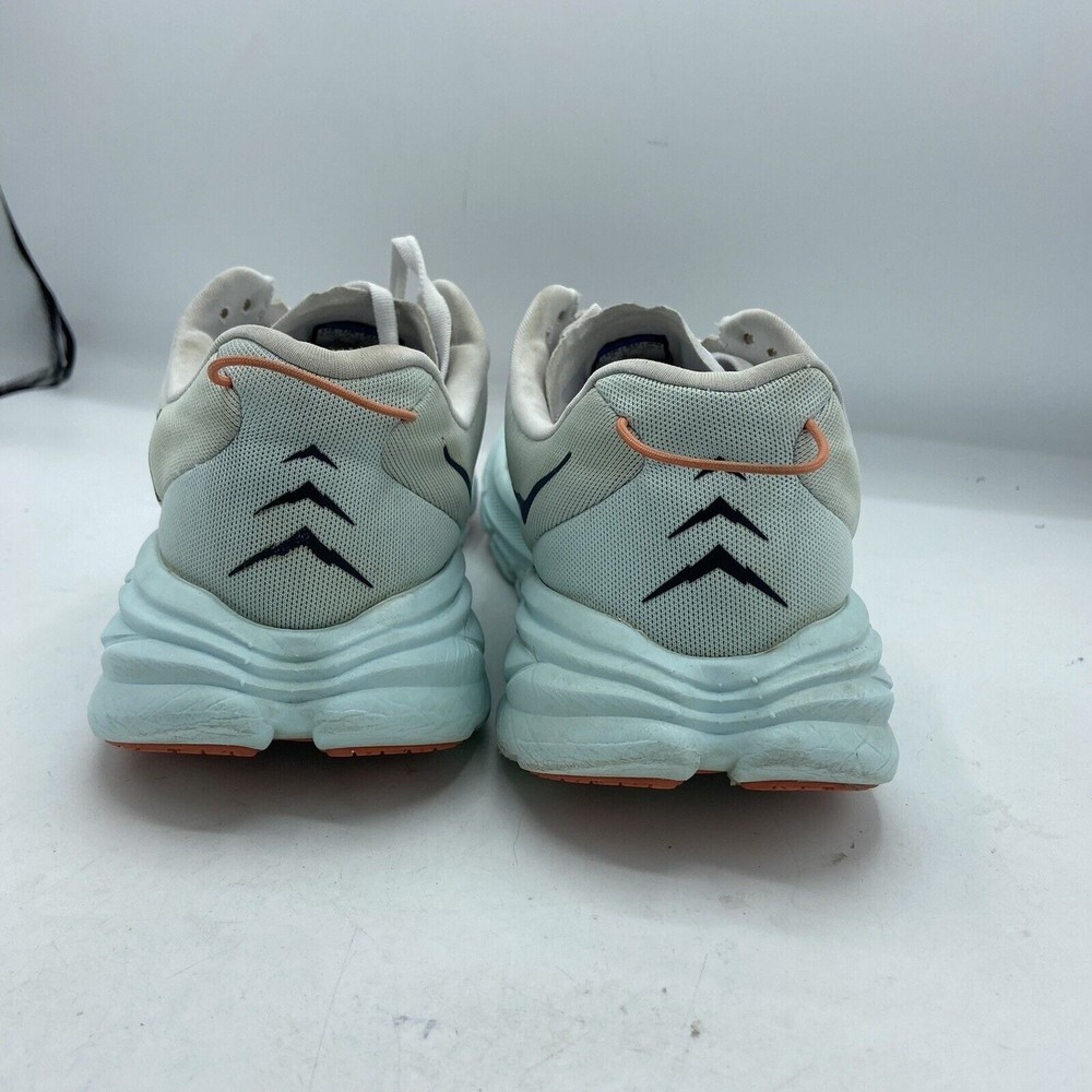 Hoka One One Womens Rincon 3 White Blue Glass Running Shoes Size 9.5b (5080268) - Picture 4 of 6
